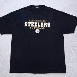 Pittsburgh Steelers Men's Size Large T Shirt Black NFL Football